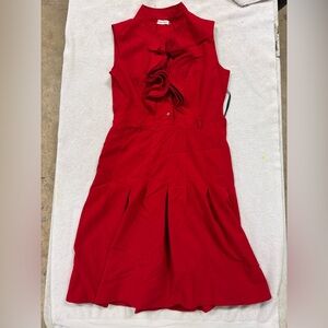 Calvin Klein Strapless Red Dress